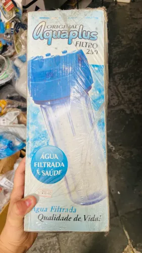 Filtro de água Aquaplus 250 por pressão novo na caixa