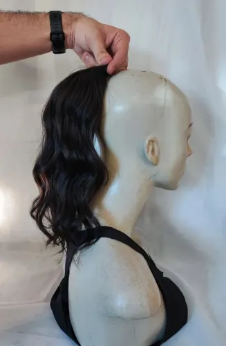 Rabo de Cavalo 30cm - Cabelo Humano Castanho