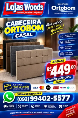 Cabeceira Casal Ortobom R$ 449,00
