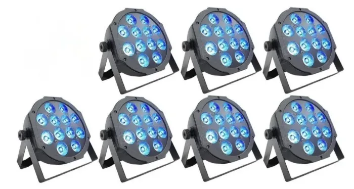 Canhão led Refletor Par led 12x12w rgbw  - Usado 