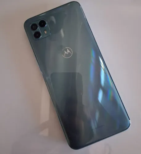 Motorola Moto G50 5G, 128 GB, 4 GB de RAM verde, com capinha - obs: tela trincada