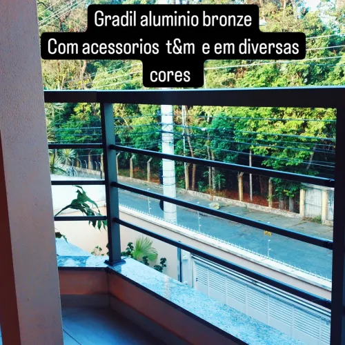 guarda corpo de aluminio