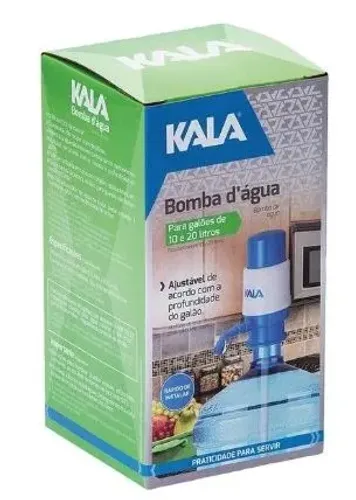 Bomba de Água manual para galão de 10 ou 20 litros KALA
