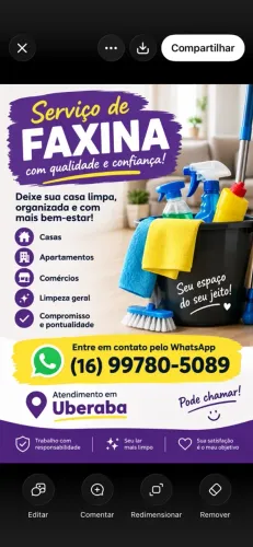 Faxineira em Uberaba - Limpeza Residencial e Comercial
