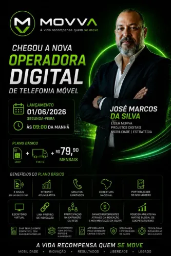 Nova operadora telecom com ótimo oportunidade de venda ,Mova