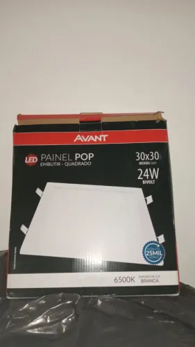 PLAFON LED QUADRADO 24W AVANT - SLIM - 6500K