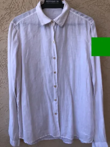 Camisa Richards 100% Linho Branca Tam. 2 Original