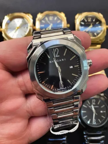 Relógio Masculino Bvlgari prata Promoção