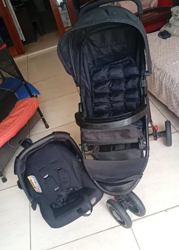 Carrinho de bebê+bebê conforto