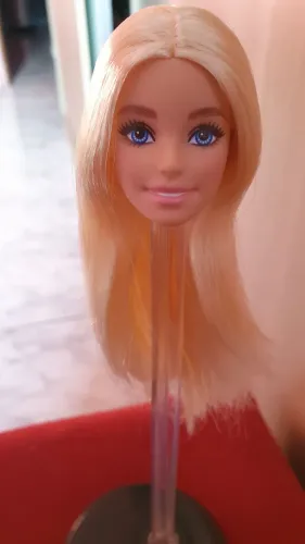 Cabeça boneca barbie tenista made to move