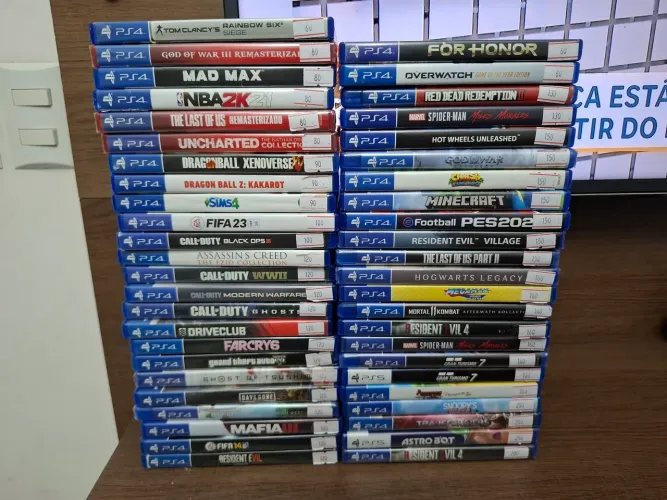 Jogos PS4 - Faço envio OLX - Chama no chat