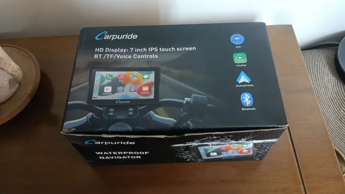 Carpuride W702 7 Moto Carplay Android Auto Sem Fio IP67 Bluetooth