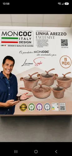Jogo De Panelas MONCOC Linha Arezzo Exclusive 19 peças