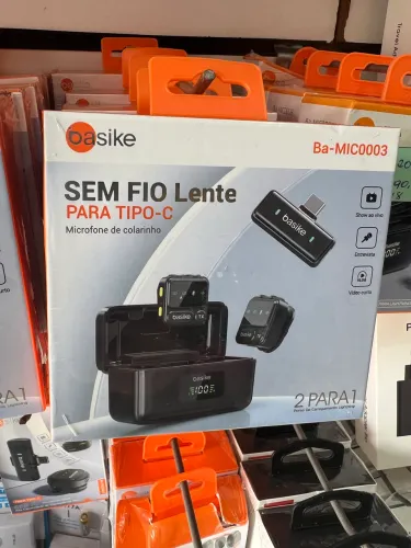 Microfone de Lapela para Tipo C profissional duplo
