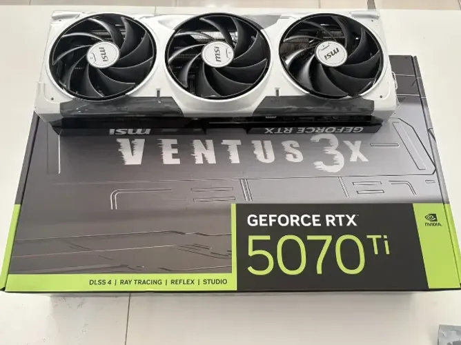 Placa de Vídeo MSI GeForce RTX 5070 Ti Ventus 3X OC, 16GB