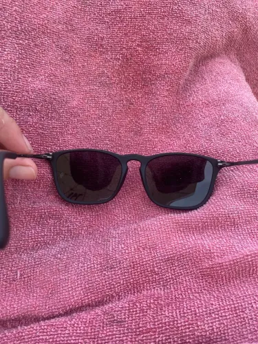 Óculos de Sol Ray-Ban Chris Original - Preto Fosco (Polarizado)