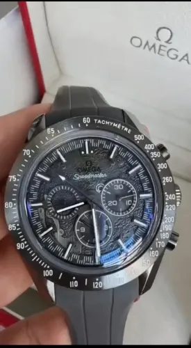 Relógio Estilo Speedmaster Dark Side Of The Moon Apollo 8