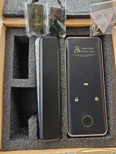 Fechadura inteligente porta de vidro até 13mm