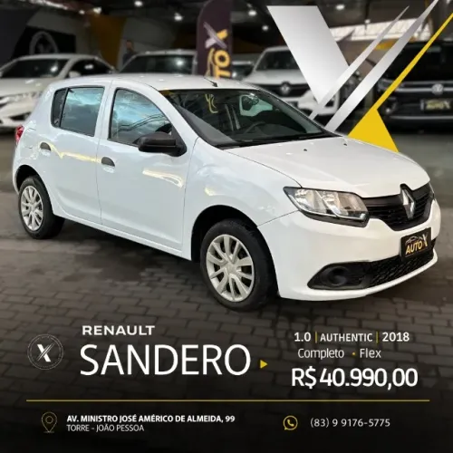 Renault Sandero Authentique Flex 1.0 12V 5P 2018