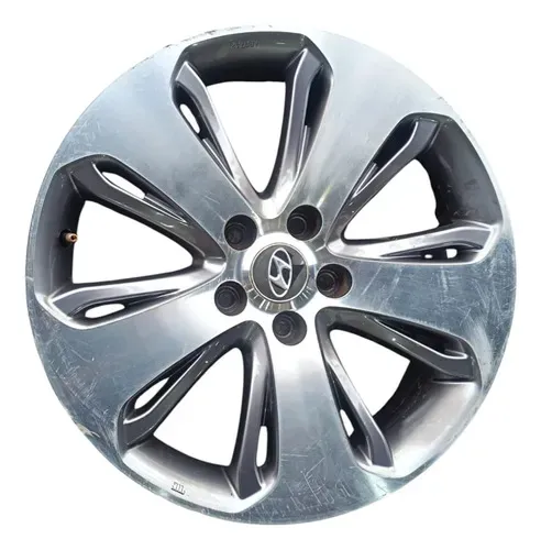 Roda Aro 18 5x114 Hyundai Santa Fé 2012 3.5 V6 Aut Prateado