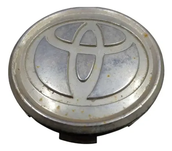 Calota Central Roda Toyota Fielder 2003 A 2007 Prata