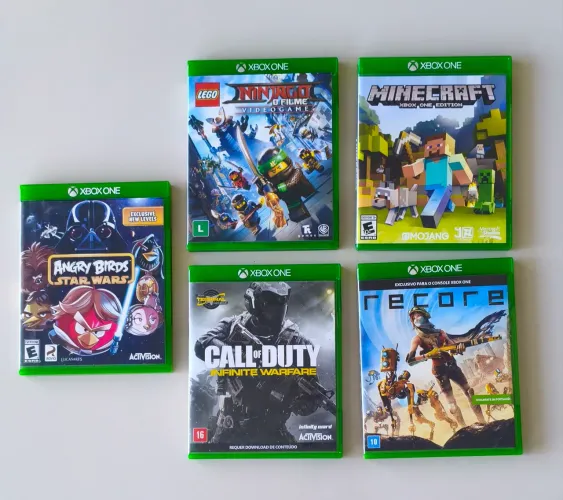 Jogos Xbox One - call of duty - angry birds - Minecraft - recore - Ninjago