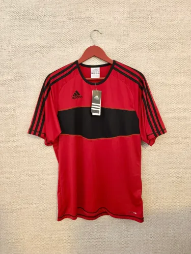 Camiseta Adidas Performance Estro 12 Entra 12 Vermelha e Preta Nova com Etiqueta