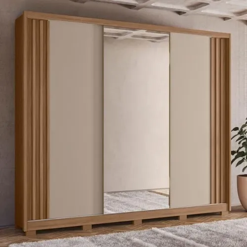 Guarda Roupa Casal 3 Portas c\ Espelo Deslizantes 6 Gavetas DIVIDIMOS EM ATÉ 10X SEM JUROS
