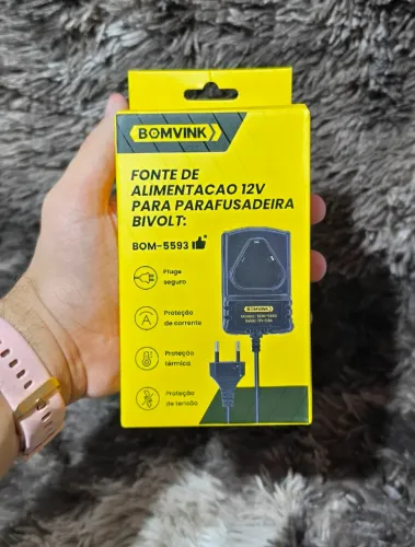Fonte de Alimentação 12V para Parafusadeira