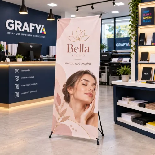Banners X ideal para palestras exposição e apresentações