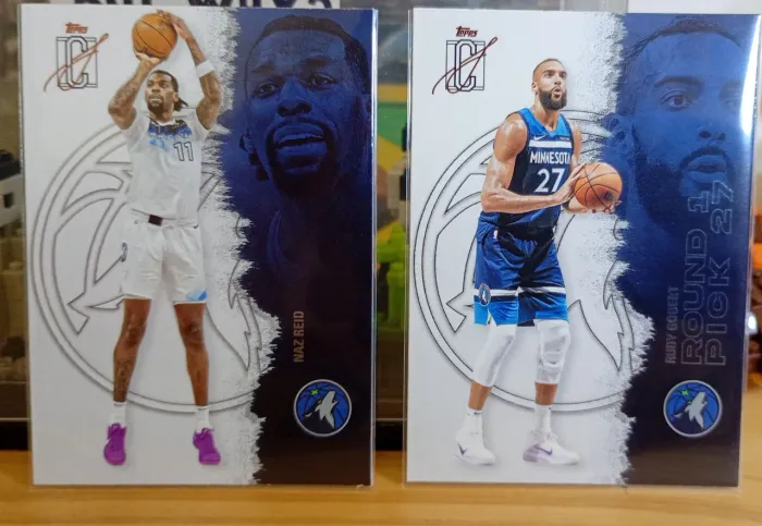 4 cards nba topps signature class - wolves
