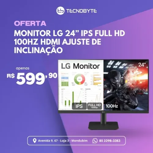 Monitor LG 24MS500 24" Full HD 100Hz | PC Gamer, IPS, HDMI