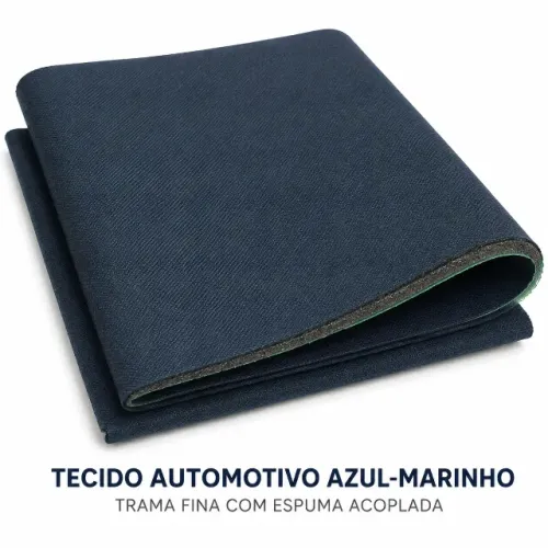 Tecido Automotivo Azul-Marinho com Espuma Acoplada por Metro Universal
