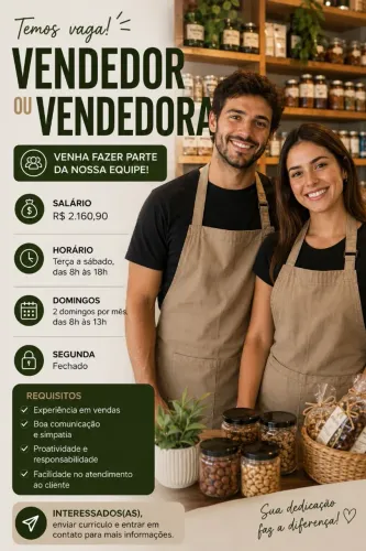 Vendedor ou vendedora