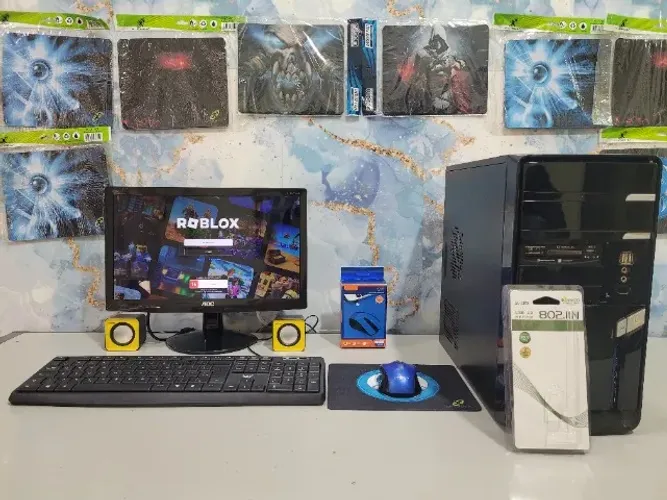 PC COMPUTADOR COMPLETO, COM SSD, WI-FI E ROBLOX, COREL DRAW INSTALADO, ENTREGO GRÁTIS