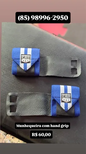 Munhequeira com hand grip Crossfit 