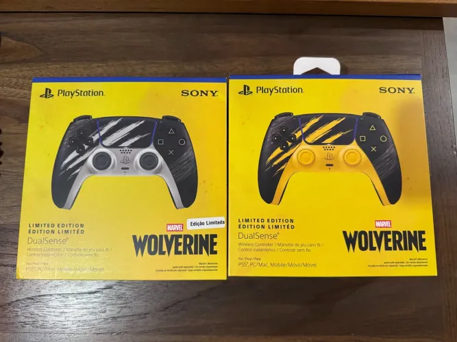 Kit Dualsense Wolverine Adamantium + Battle Yellow