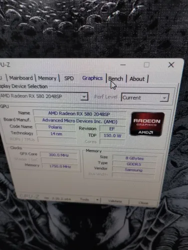 Placa de vídeo RX580 8 GIGA