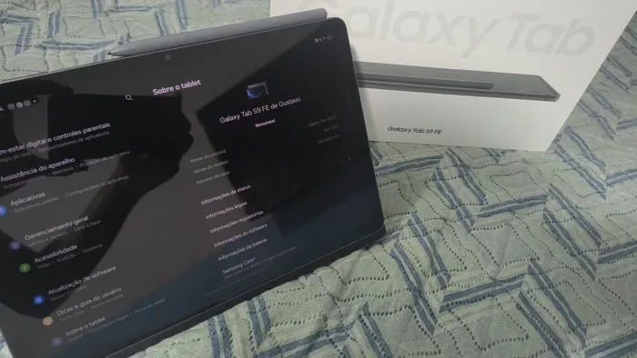 Tablet Samsung S9 Fe - 128 gb - Apenas 2 meses de uso