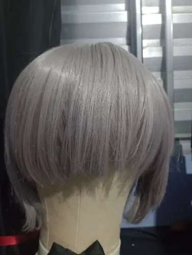 Peruca Cinza para cosplay