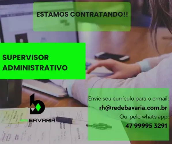 Vaga para Supervisor Administrativo - com experiencia em contas a pagar;