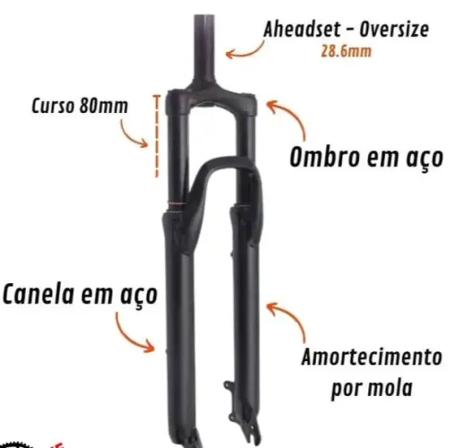 Suspensão aro 29 canela grossa Paco nova 99,99