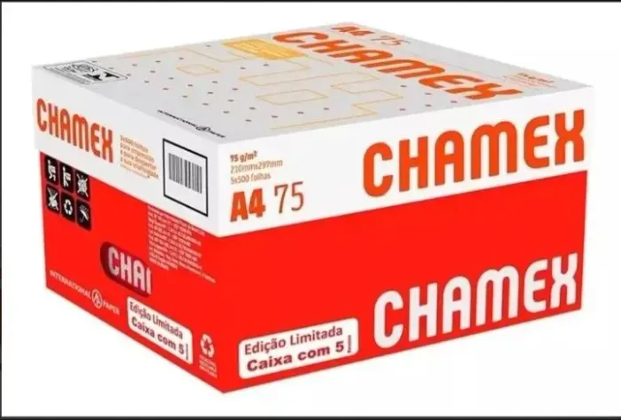 Papel sulfite A4 - cx com 10 resmas