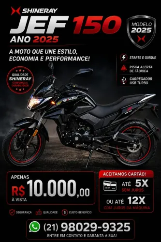 vendo shineray jef150