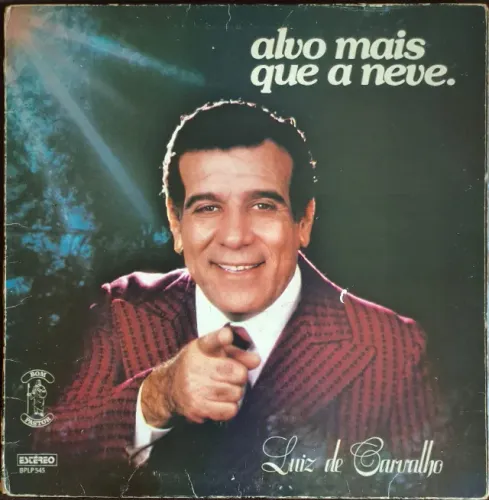Lp Disco Gospel Evangélico Luiz De Carvalho Alvo Mais Que A Neve - Capa Dupla - antigo