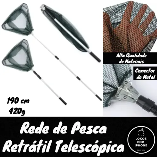 Rede de pesca Telescópica -Nova