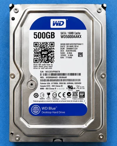 HD Western Digital Blue 500GB SATA 3,5? - Saúde 100% Testado