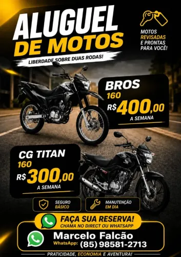 moto 250 por semana para quem quer ganhar um dinheiro na Uber moto *