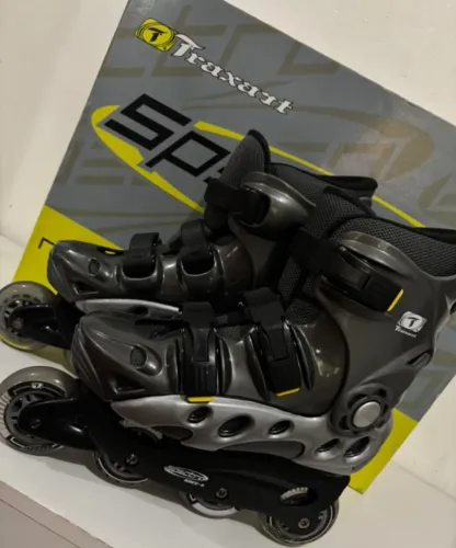 Patins Inline Traxart Spectro Tam 37/38 - NUNCA USADO + Brinde