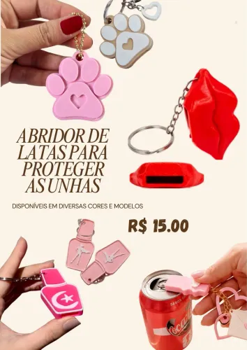 Chaveiros personalizados e impressos em 3D
